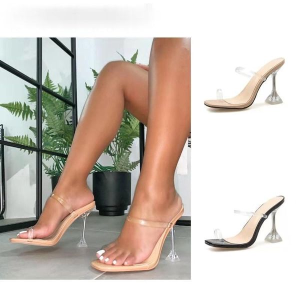 slippers llogai 2021 women sandals jelly crystal heel transparent clear high heels summer pumps shoes size 35-43, Black
slippers llogai 2021 women sandals jelly crystal heel transparent clear high heels summer pumps shoes size 35-43, Black