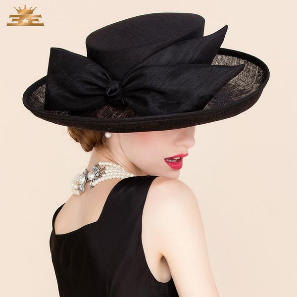 stingy brim hats summer wedding black linen fedora hat for women large brimmed bowknot dress b-8173, Blue;gray
stingy brim hats summer wedding black linen fedora hat for women large brimmed bowknot dress b-8173, Blue;gray