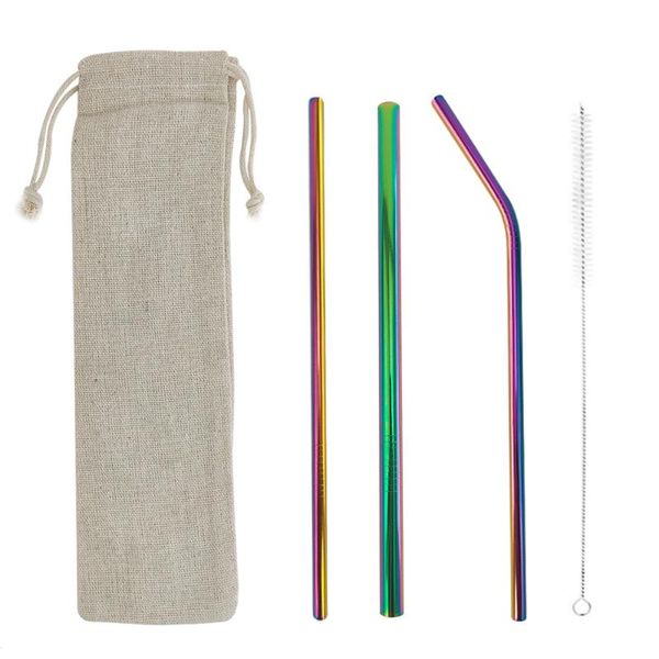 drinking straws reusable stainless steel set straight blending metal straw with cleaning brush 5pcs
drinking straws reusable stainless steel set straight blending metal straw with cleaning brush 5pcs