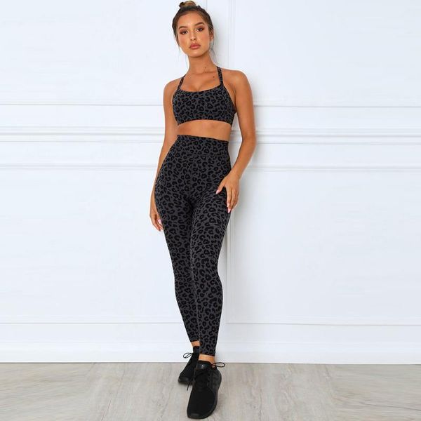 women's tracksuits european and american running suit tight sports fitness leopard two piece set pants, Gray
women's tracksuits european and american running suit tight sports fitness leopard two piece set pants, Gray