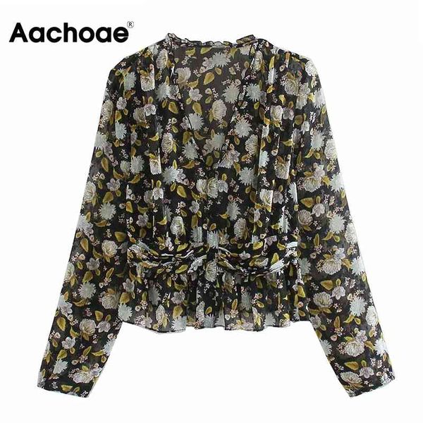aachoae floral print vintage chiffon blouse women v neck chic ruffle female casual long sleeve shirt blusas mujer 210413, White
aachoae floral print vintage chiffon blouse women v neck chic ruffle female casual long sleeve shirt blusas mujer 210413, White