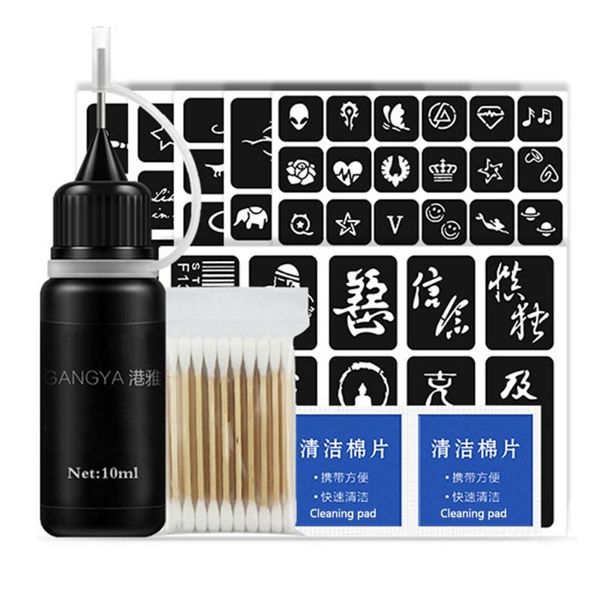 temporary tattoos diy semi-permanent juice tattoo kit full 1 x inks, 6 template, 2 alcohol cotton, 1x cott
temporary tattoos diy semi-permanent juice tattoo kit full 1 x inks, 6 template, 2 alcohol cotton, 1x cott