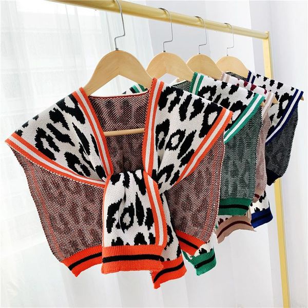 scarves 1 pc fashion leopard printed air conditioning shawls women false collar knotted knitted wraps femme neckchief, Blue;gray
scarves 1 pc fashion leopard printed air conditioning shawls women false collar knotted knitted wraps femme neckchief, Blue;gray