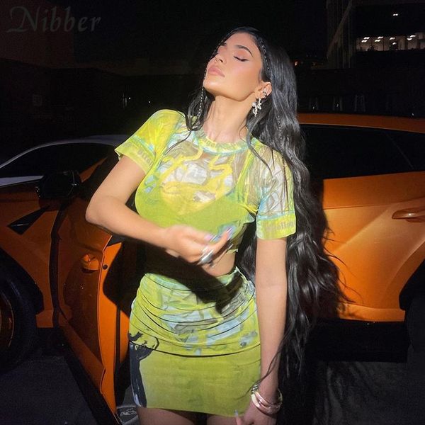 summer two piece short sleeved womens tracksuits skirt round neck and waist tight design green irregular print pattern for street, Gray
summer two piece short sleeved womens tracksuits skirt round neck and waist tight design green irregular print pattern for street, Gray
