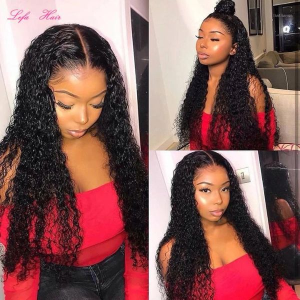 lefa deep wave 180 density short and long lace front human hair wigs pre plucked brazilian water curly frontal1, Black;brown
lefa deep wave 180 density short and long lace front human hair wigs pre plucked brazilian water curly frontal1, Black;brown