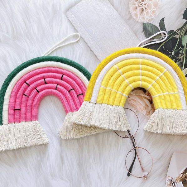 decorative objects & figurines home decoration hand-woven colorful rainbow pendant children's room tassel cute semicircle watermelon
decorative objects & figurines home decoration hand-woven colorful rainbow pendant children's room tassel cute semicircle watermelon
