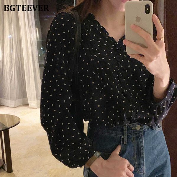 women's blouses & shirts blouses stylish chic polka dots print for women v-neck long sleeve ruffles female ladies blusas 888y, White
women's blouses & shirts blouses stylish chic polka dots print for women v-neck long sleeve ruffles female ladies blusas 888y, White