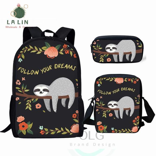 backpack lalin cute sloth 3pcs/set back to school children book bag kids girls knapsack teenager travel mochila escolar 2021
backpack lalin cute sloth 3pcs/set back to school children book bag kids girls knapsack teenager travel mochila escolar 2021