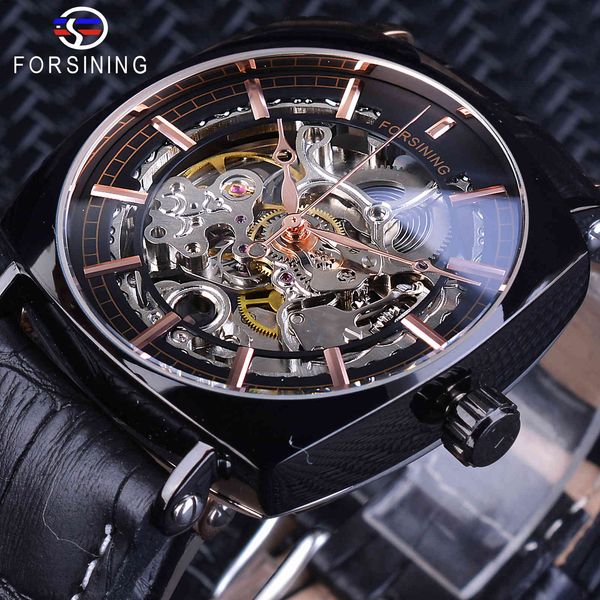 refining rose gold square mechanical watches men automatic clock transparent movement black leather strap reloj hombre, Slivery;brown
refining rose gold square mechanical watches men automatic clock transparent movement black leather strap reloj hombre, Slivery;brown