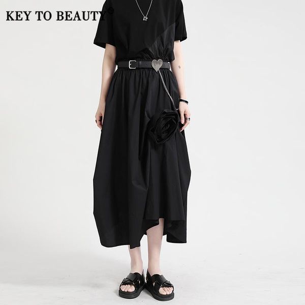 skirts key to beauty women pleated skirt high waist irregular patchwork flowers casual design 2021 spring summer fashion ktb349, Black
skirts key to beauty women pleated skirt high waist irregular patchwork flowers casual design 2021 spring summer fashion ktb349, Black