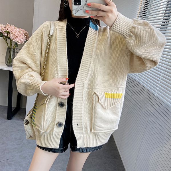 women's sweaters cardigan pocket mesh loose korean style autumn harajuku women's jackets ea3p, White;black
women's sweaters cardigan pocket mesh loose korean style autumn harajuku women's jackets ea3p, White;black