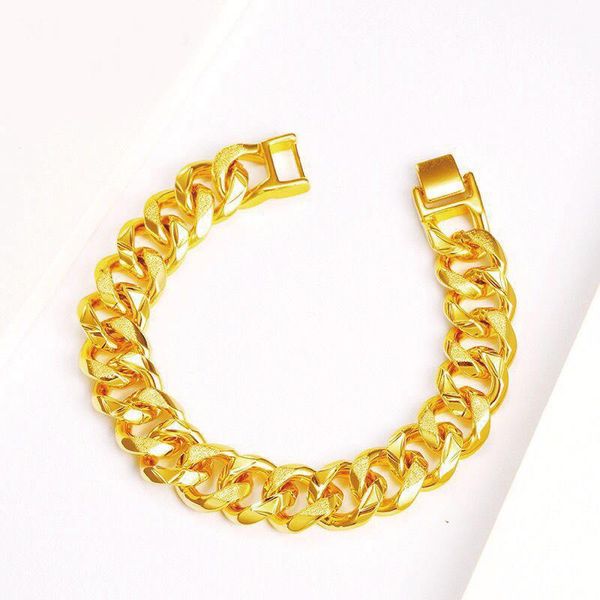 link, chain mxgxfam ( 21 cm x 14 mm ) big thick cuba gold bracelets for men fashion hip hop jewelry 24 k pure color allergy free, Black
link, chain mxgxfam ( 21 cm x 14 mm ) big thick cuba gold bracelets for men fashion hip hop jewelry 24 k pure color allergy free, Black