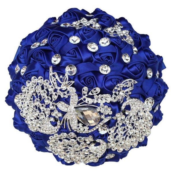 handmade wedding bridal bouquet with rhinestone silk rose royal blue bridesmiad flowers marriage supplies w290 decorative & wreaths
handmade wedding bridal bouquet with rhinestone silk rose royal blue bridesmiad flowers marriage supplies w290 decorative & wreaths