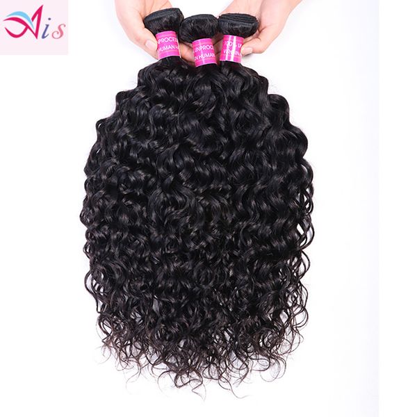 3 bundles water wave hair extensions unprocessed 10-30 inch natural 1b color human hair bundles, Black
3 bundles water wave hair extensions unprocessed 10-30 inch natural 1b color human hair bundles, Black