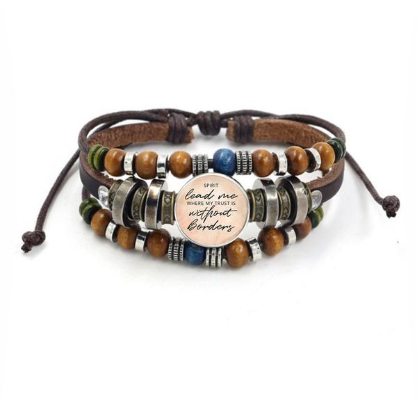 charm bracelets bible verse multilayer leather bracelet vintage handmade beads glass for men women christian faith jewelry, Golden;silver
charm bracelets bible verse multilayer leather bracelet vintage handmade beads glass for men women christian faith jewelry, Golden;silver