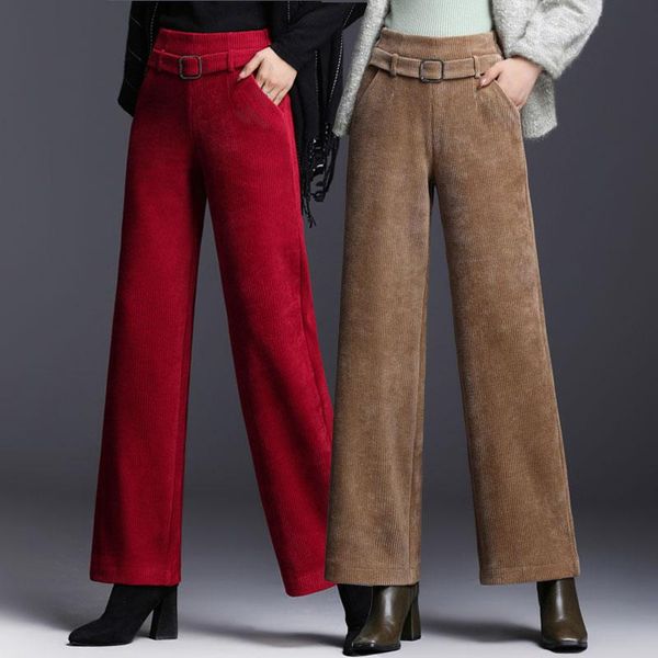 women's pants & capris autumn wide leg corduroy high waist straight trousers loose female, Black;white
women's pants & capris autumn wide leg corduroy high waist straight trousers loose female, Black;white