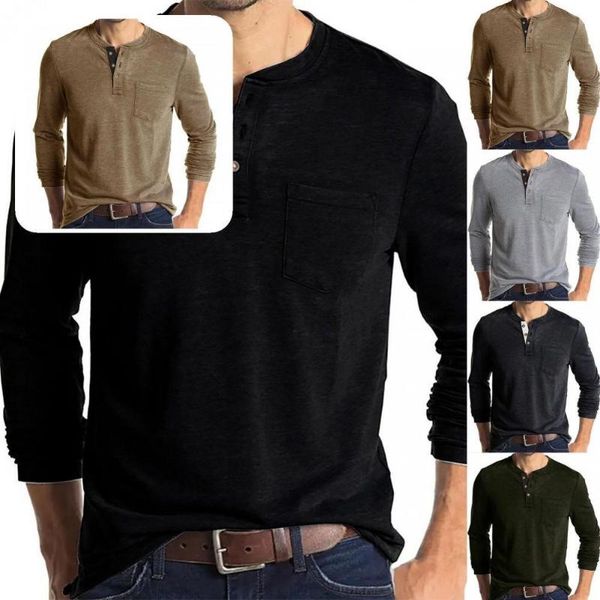 men's casual shirts stylish buttons neck solid color pullover men shirt breathable long sleeve, White;black
men's casual shirts stylish buttons neck solid color pullover men shirt breathable long sleeve, White;black