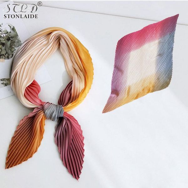 scarves pleated square silk scarf for women fashion rainbow colors hair bandage eru headband kerchiefs tie scarfs, Blue;gray
scarves pleated square silk scarf for women fashion rainbow colors hair bandage eru headband kerchiefs tie scarfs, Blue;gray