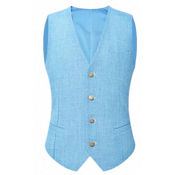 men's vests vintage mens linen light color suits waistcoat relax single breasted vest groomsmen business tuxedo, Black;white
men's vests vintage mens linen light color suits waistcoat relax single breasted vest groomsmen business tuxedo, Black;white