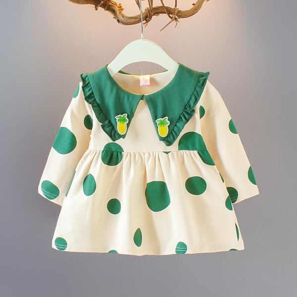 spring autumn girls dress long sleeve cotton turn-down collar dot print kids dresses cute princess casual baby clothes girl's, Red;yellow
spring autumn girls dress long sleeve cotton turn-down collar dot print kids dresses cute princess casual baby clothes girl's, Red;yellow