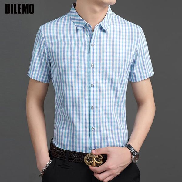 summer checkered brand slim fit men shirts 2021 korean plaid short sleeve casual fashion mens designer clothes men's, White;black
summer checkered brand slim fit men shirts 2021 korean plaid short sleeve casual fashion mens designer clothes men's, White;black