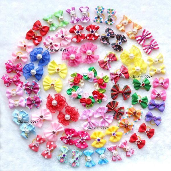 dog apparel 50pcs mixed styles pet puppy cat hair bows handmade with rubber bands flower for small grooming accessories
dog apparel 50pcs mixed styles pet puppy cat hair bows handmade with rubber bands flower for small grooming accessories