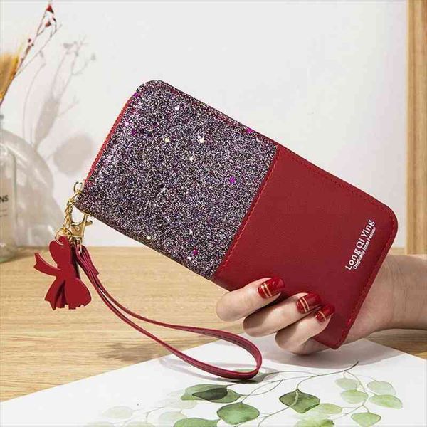 women wallet long creative female bow card holder pu coin purses girls envelope leather fashion, Red;black
women wallet long creative female bow card holder pu coin purses girls envelope leather fashion, Red;black