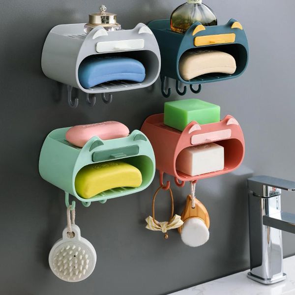 soap dishes creativity multifunctional non-perforated double-layer box drain rack wall hanging bathroom toilet tool
soap dishes creativity multifunctional non-perforated double-layer box drain rack wall hanging bathroom toilet tool