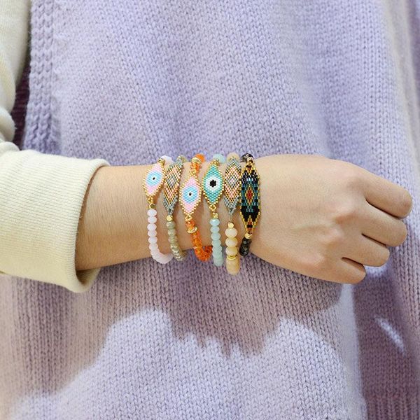 charm bracelets orztoon fashion miyuki colorful seed beads evil eye bracelet for women bohemian crystal set female jewelry 2021, Golden;silver
charm bracelets orztoon fashion miyuki colorful seed beads evil eye bracelet for women bohemian crystal set female jewelry 2021, Golden;silver