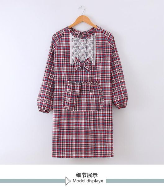 latest household cotton long-sleeved apron kitchen oil-repellent breathable overalls for adults and women's fashion korean aprons
latest household cotton long-sleeved apron kitchen oil-repellent breathable overalls for adults and women's fashion korean aprons