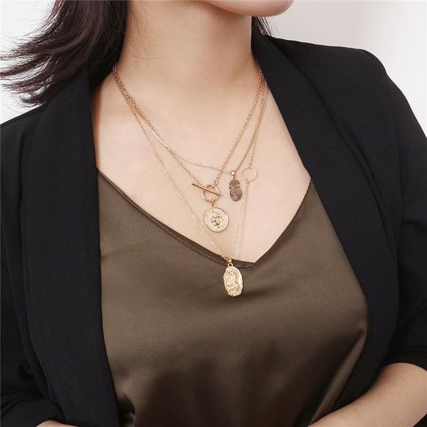 pendant necklaces ahmed 2021 fashion women gold sliver catholic virgin mary portrait coin multilayered necklace jewelry, Silver
pendant necklaces ahmed 2021 fashion women gold sliver catholic virgin mary portrait coin multilayered necklace jewelry, Silver