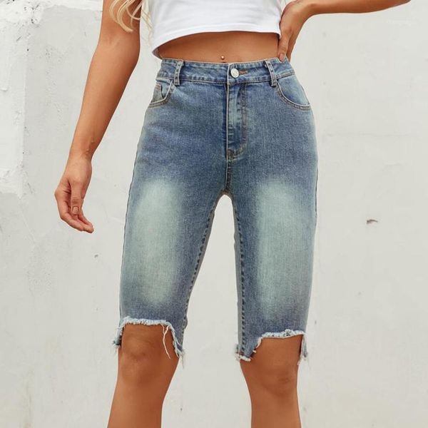 summer woman cut out ripped jeans high waist slim skinny blue denim knee length fringed tassel pants casual
summer woman cut out ripped jeans high waist slim skinny blue denim knee length fringed tassel pants casual
