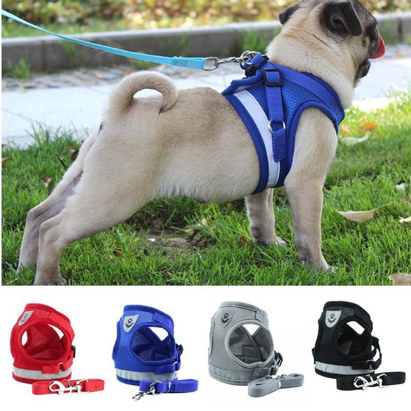 reflective dog harness mesh breathable pet puppy harnesses vest walking lead collar leash set for small medium dogs supplies collars & leash
reflective dog harness mesh breathable pet puppy harnesses vest walking lead collar leash set for small medium dogs supplies collars & leash