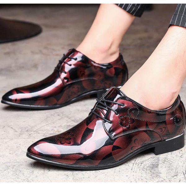 dress shoes fashion men shadow patent leather luxury groom wedding oxford 38-48, Black
dress shoes fashion men shadow patent leather luxury groom wedding oxford 38-48, Black