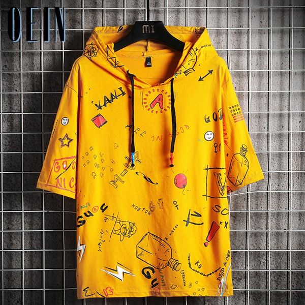 men's t-shirts oein mens hoodies summer print t-shirt 2021 short sleeves hooded sweatshirts men hip hop harajuku japanese streetwear ho, White;black
men's t-shirts oein mens hoodies summer print t-shirt 2021 short sleeves hooded sweatshirts men hip hop harajuku japanese streetwear ho, White;black