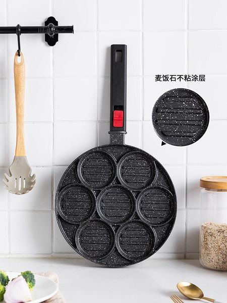 egg frying pan aluminum pancake with 7 round holes mold non-stick kitchen breakfast omelette pans
egg frying pan aluminum pancake with 7 round holes mold non-stick kitchen breakfast omelette pans