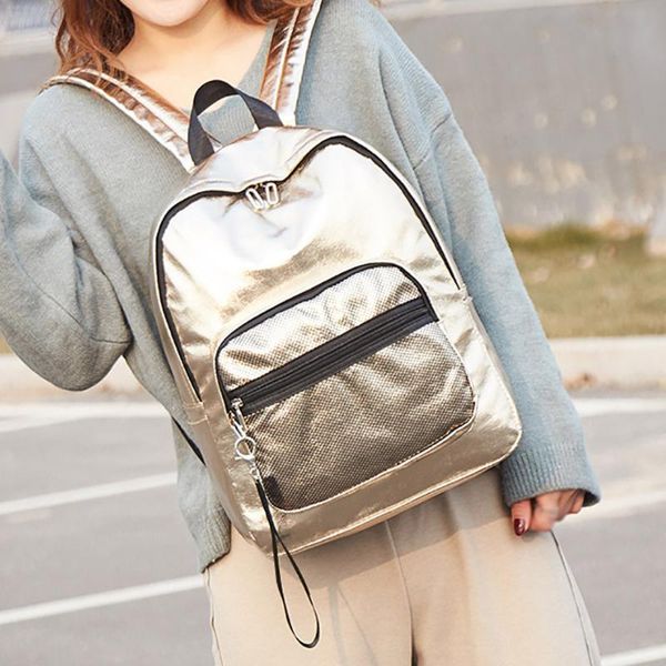 backpack simple style women gold plating backpacks for teenage girls school bags fashion vintage travel computer bag
backpack simple style women gold plating backpacks for teenage girls school bags fashion vintage travel computer bag
