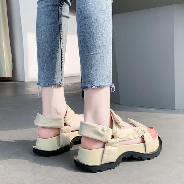 sandals women summer flats height increasing shoes woman gladiator pu flatform sandalias mujer sapato feminino platform, Black
sandals women summer flats height increasing shoes woman gladiator pu flatform sandalias mujer sapato feminino platform, Black