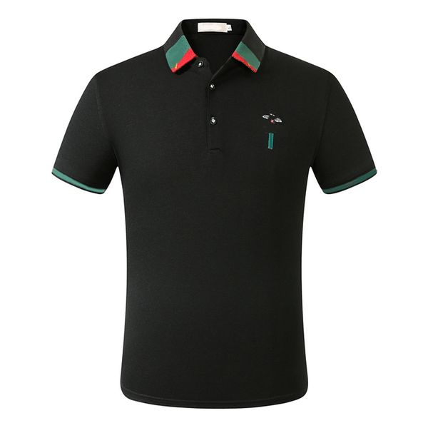 mens designer polo t shirts men's polo homme summer polos shirt embroidery polos t shirts high street, White;black