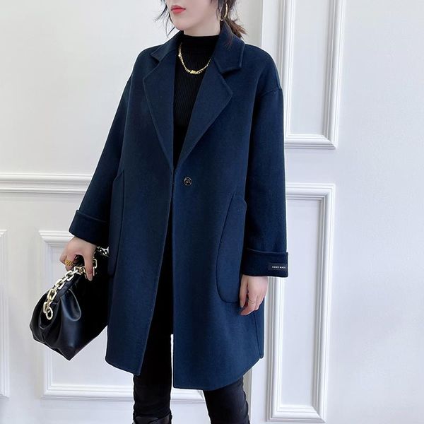 women's wool & blends 2021 women coat long overcoat female jacket outerwear autumn and winter fashion clothing #66797, Black
women's wool & blends 2021 women coat long overcoat female jacket outerwear autumn and winter fashion clothing #66797, Black