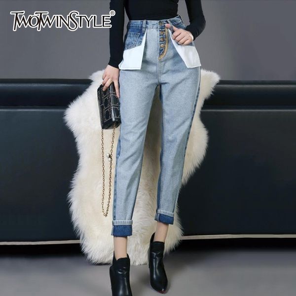 Women's Jeans Denim Trousers For Women High Waist Hit Colors Patchwork Pockets Ankle Length Female Spring Casual 1XZL, Blue
Women's Jeans Denim Trousers For Women High Waist Hit Colors Patchwork Pockets Ankle Length Female Spring Casual 1XZL, Blue
