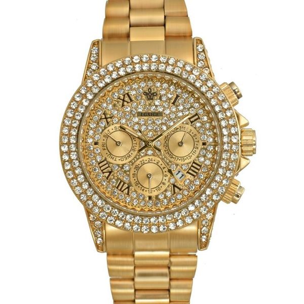 wristwatches watches for men luxury brand fashion quartz waterproof gold diamond watch iced out wristwatch relogio ship, Slivery;brown
wristwatches watches for men luxury brand fashion quartz waterproof gold diamond watch iced out wristwatch relogio ship, Slivery;brown