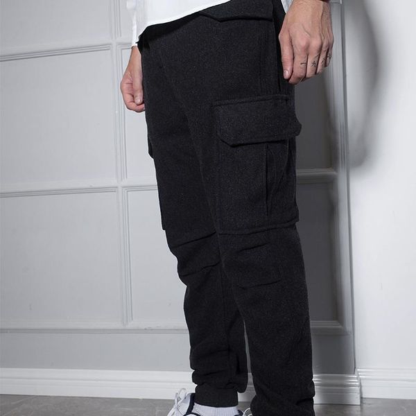 wool pants men's winter trousers small-foot loose overalls thick outside of the gauntlet wear hip-hop, Black
wool pants men's winter trousers small-foot loose overalls thick outside of the gauntlet wear hip-hop, Black