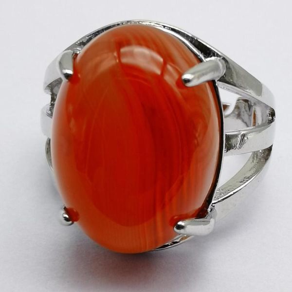cluster rings 0range veins carnelian stone oval bead gem finger ring jewelry for woman gift size 8 x279, Golden;silver
cluster rings 0range veins carnelian stone oval bead gem finger ring jewelry for woman gift size 8 x279, Golden;silver