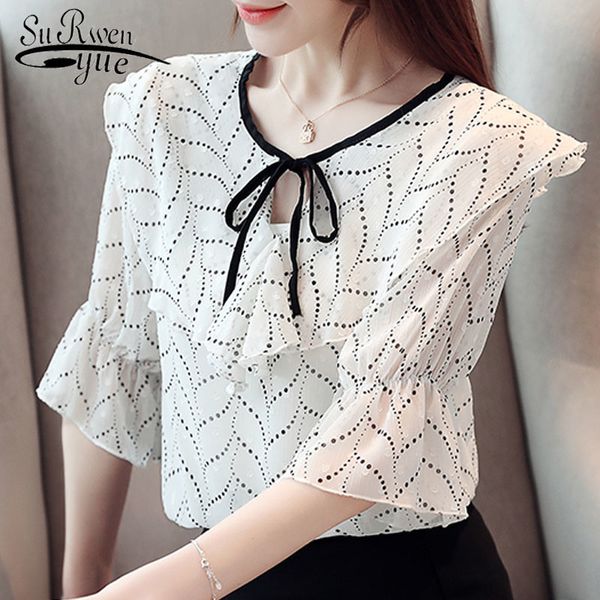 v- neck fashion printing chiffon short blouse women shirt plus size summer female 3751 50 210521, White
v- neck fashion printing chiffon short blouse women shirt plus size summer female 3751 50 210521, White
