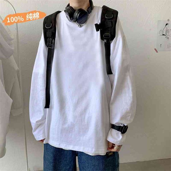 t-shirts ins solid color simple long sleeve men's loose personality korean t-shirt student's bottom coat zc44, White;black
t-shirts ins solid color simple long sleeve men's loose personality korean t-shirt student's bottom coat zc44, White;black
