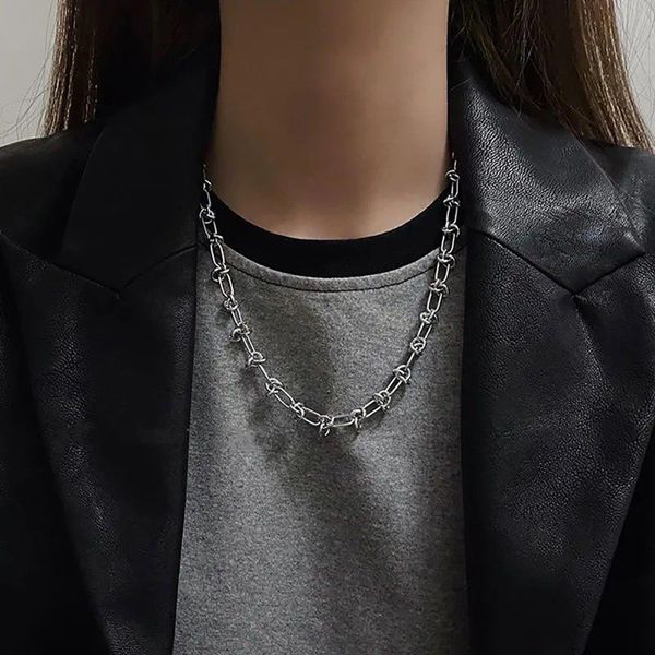 chains kpop stainless steel ring splicing chain necklace 2021 of thorns choker fashion hip hop punk jewelry, Silver
chains kpop stainless steel ring splicing chain necklace 2021 of thorns choker fashion hip hop punk jewelry, Silver