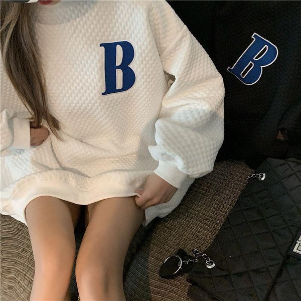 women's hoodies & sweatshirts women loose patchwork spring cozy korean style design fashion student all-match leisure o-neck ladies str, Black
women's hoodies & sweatshirts women loose patchwork spring cozy korean style design fashion student all-match leisure o-neck ladies str, Black