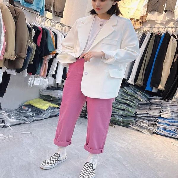 women's suits & blazers ymy suit coat spring dress 2021 korean loose net red casual fashion small women, White;black
women's suits & blazers ymy suit coat spring dress 2021 korean loose net red casual fashion small women, White;black