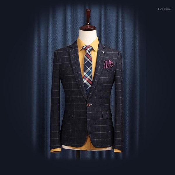 men clothing 2021 blazer suit coat blue green jacket slim fit gentlemen casual plaid suits for wedding groom outerwear men's & blazers, White;black
men clothing 2021 blazer suit coat blue green jacket slim fit gentlemen casual plaid suits for wedding groom outerwear men's & blazers, White;black